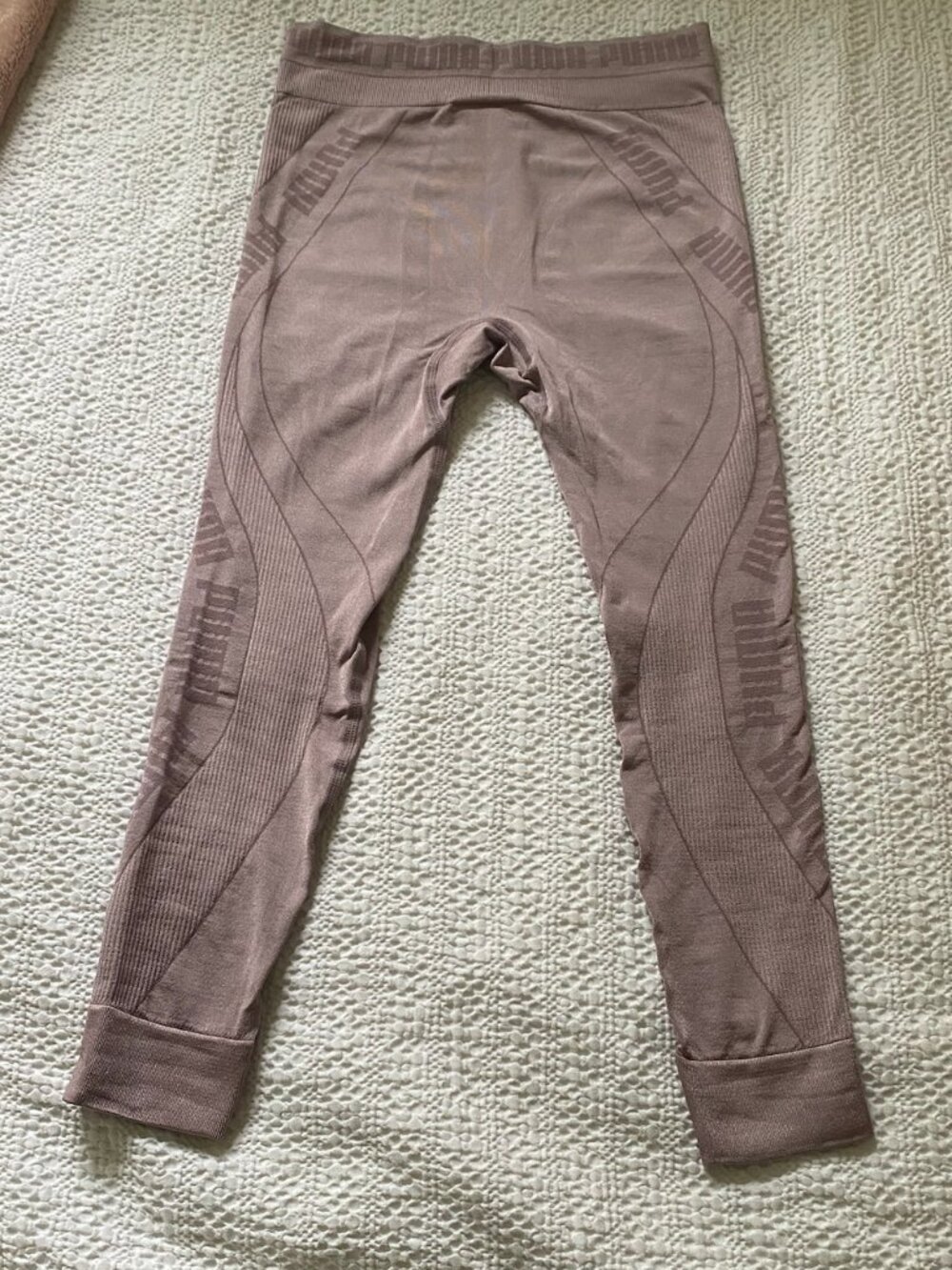 PUMA Evostripe evoKNIT 7/8 Seamless Tights Leggings XS Mauve Purple